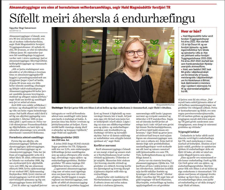 Sífellt meiri áhersla á endurhæfingu